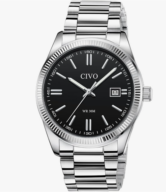 CIVO Men's Watches Stainless Steel